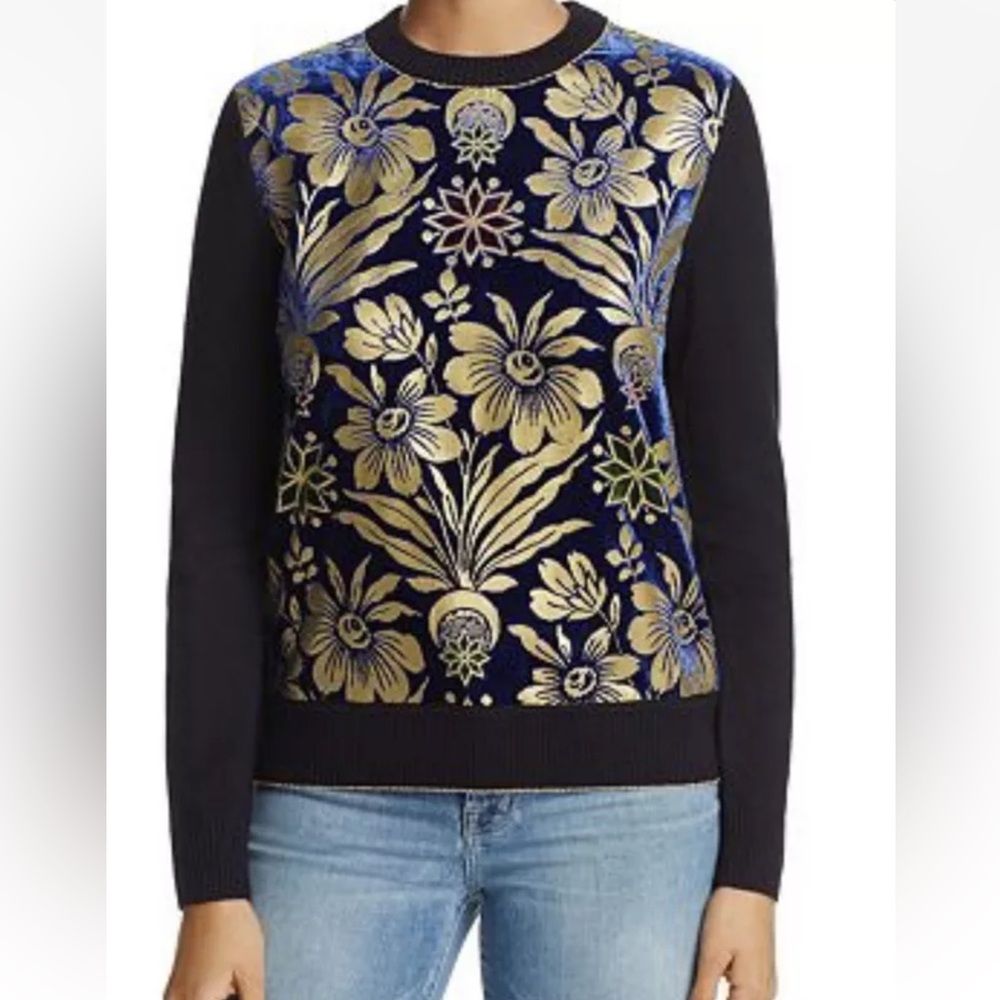 Tory Burch Hollis Merino Blend Sweater